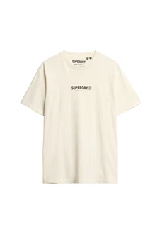 Superdry T-Shirt 'Utility Sport' hellbeige/schwarz
