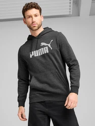 PUMA Kapuzensweatshirt ESS NO. 1 LOGO HOODIE anthrazit / weiß