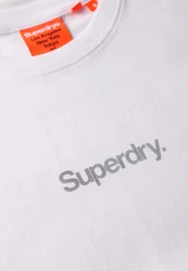 Superdry T-Shirt hellgrau/weiß