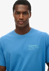 Superdry T-Shirt himmelblau/mint