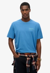 Superdry T-Shirt himmelblau/mint
