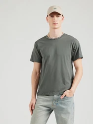 ABOUT YOU T-Shirt 'Len' graumeliert/dunkelgrn/schwarz