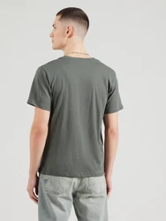 ABOUT YOU T-Shirt 'Len' graumeliert/dunkelgrn/schwarz