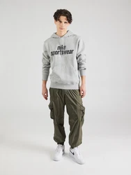 Nike Sportswear Sweatshirt 'CLUB' grau/schwarz/weiß