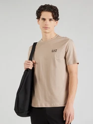 EA7 Emporio Armani T-Shirt dunkelbeige/schwarz