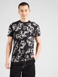 Versace Jeans Couture T-Shirt braunmeliert/schwarz/weiß