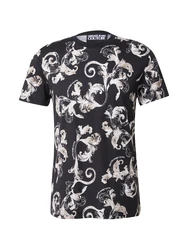 Versace Jeans Couture T-Shirt braunmeliert/schwarz/weiß