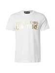 Versace Jeans Couture T-Shirt 'INSTIT THICKFOIL' gold/weiß