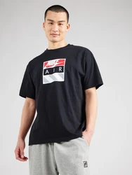 Nike Sportswear T-Shirt 'AIR' taubenblau/rot/schwarz/weiß