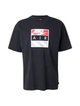 Nike Sportswear T-Shirt 'AIR' taubenblau/rot/schwarz/weiß