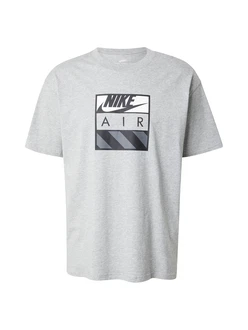 Nike Sportswear T-Shirt 'AIR' dunkelgrau/graumeliert/schwarz/weiß