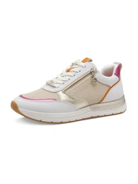 Tenisky béžová / zlatá / pink / bílá