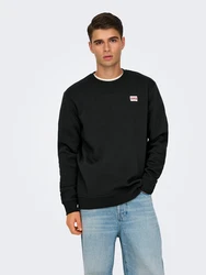 Only & Sons Sweatshirt 'ONSDAWSON' rot/schwarz/weiß