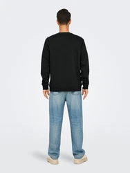 Only & Sons Sweatshirt 'ONSDAWSON' rot/schwarz/weiß