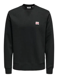 Sweatshirt 'ONSDAWSON' rot / schwarz / wei