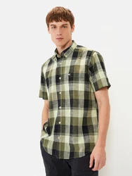 CAMEL ACTIVE Hemd oliv/pastellgrün/schwarz