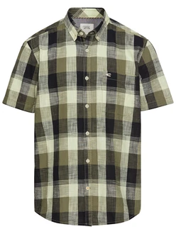 CAMEL ACTIVE Hemd oliv/pastellgrün/schwarz