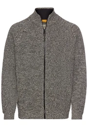 Strickjacke braun / oliv / wei
