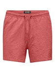 Only & Sons Badeshorts ONSTED pastellrot