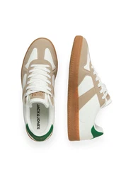 JACK & JONES Sneaker 'JFWVALENCIA' hellbraun/grün/weiß