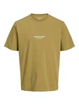 JACK & JONES T-Shirt JORVesterbro khaki/weiß JACK & JONES T-Shirt JORVesterbro khaki/weiß