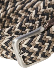 JACK & JONES Gürtel 'JACSPRING' beige/creme/nachtblau/braun