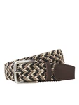 JACK & JONES Gürtel 'JACSPRING' beige/creme/nachtblau/braun