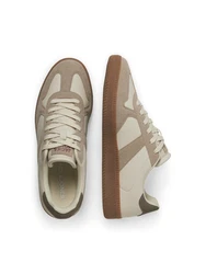 JACK & JONES Sneaker 'JFWVALENCIA' elfenbein/dunkelbeige/beigemeliert