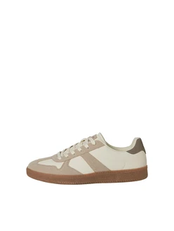 JACK & JONES Sneaker 'JFWVALENCIA' elfenbein/dunkelbeige/beigemeliert