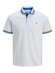 Jack & Jones Poloshirt JJEPAULOS POLO SS NOOS blau/grau/weiß