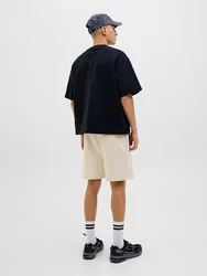 JACK & JONES Shorts 'JPSTGORDON FUSION' taupe/schwarz