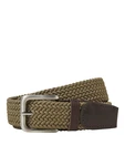 JACK & JONES Gürtel 'JACSPRING' braun/oliv