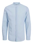 Jack & Jones Langarmhemd JJEBREEZE BAND SHIRT LS SN hellblau