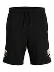 JACK & JONES Shorts 'JPSTKANE DETROIT' schwarz/weiß