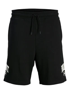 JACK & JONES Shorts 'JPSTKANE DETROIT' schwarz/weiß