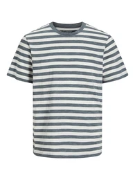 T-Shirt dunkelgrau / wei
