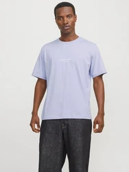 JACK & JONES T-Shirt JORVesterbro hellblau/weiß