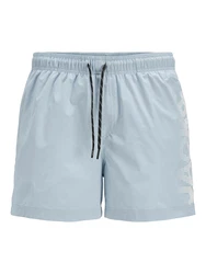 JACK & JONES Badeshorts JPSTMAUI hellblau/weiß