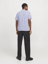 JACK & JONES Poloshirt JJEAUSTIN hellblau/weiß