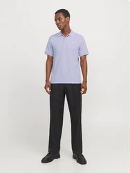 JACK & JONES Poloshirt JJEAUSTIN hellblau/weiß