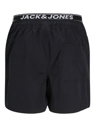 JACK & JONES Badeshorts 'JPSTMAUI' schwarz/offwhite