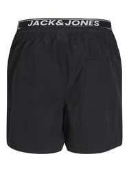 JACK & JONES Badeshorts 'JPSTMAUI' schwarz/offwhite