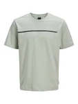 JACK & JONES T-Shirt 'JCOFusion' rauchblau/schwarz/weiß