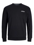 JACK & JONES Sweatshirt JJBEAU schwarz / weiß