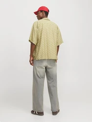 JACK & JONES Hemd grün/khaki/offwhite
