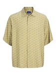 JACK & JONES Hemd grün/khaki/offwhite