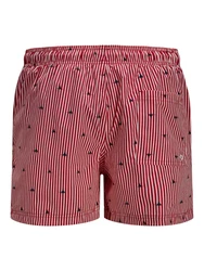 JACK & JONES Badeshorts 'JPSTMAUI' ros/dunkelrot/schwarz