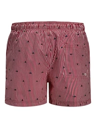 JACK & JONES Badeshorts 'JPSTMAUI' ros/dunkelrot/schwarz