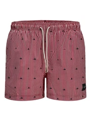 JACK & JONES Badeshorts 'JPSTMAUI' ros/dunkelrot/schwarz