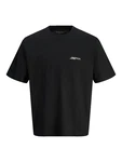 JACK & JONES T-Shirt JORISLINGTON hummer/schwarz/weiß